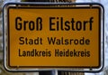 City Limit of the Village GroÃÅ¸ Eilstorf, Lower Saxony